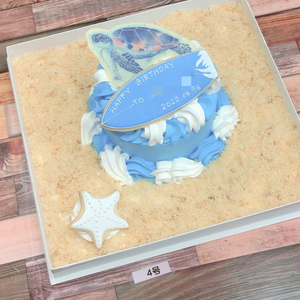 オーダー海ケーキ