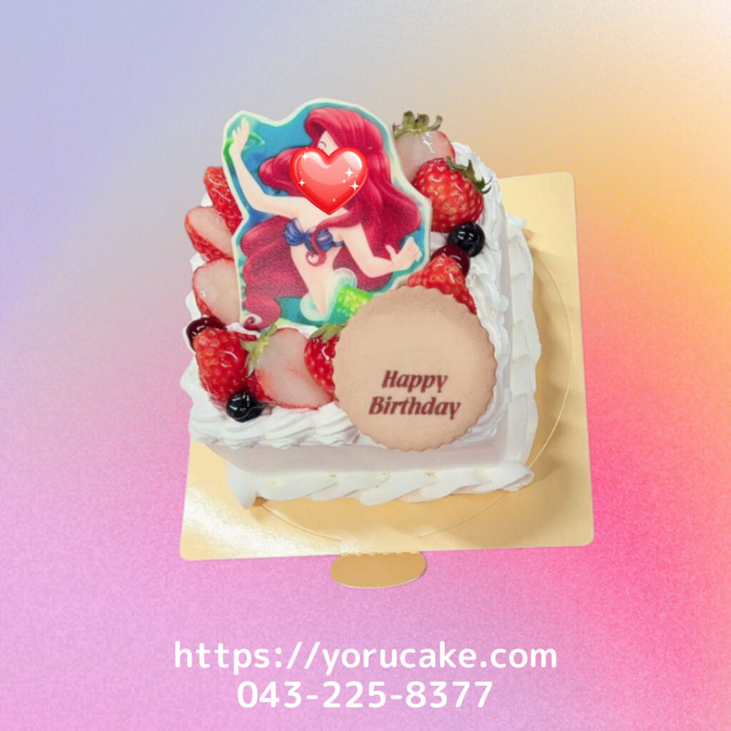 9/21(日)2Dキャラクターケーキプリントプレートも映えるケーキ。