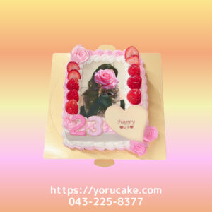11/30(日)スクエア型フォトプリントケーキウエディングケーキでも◎