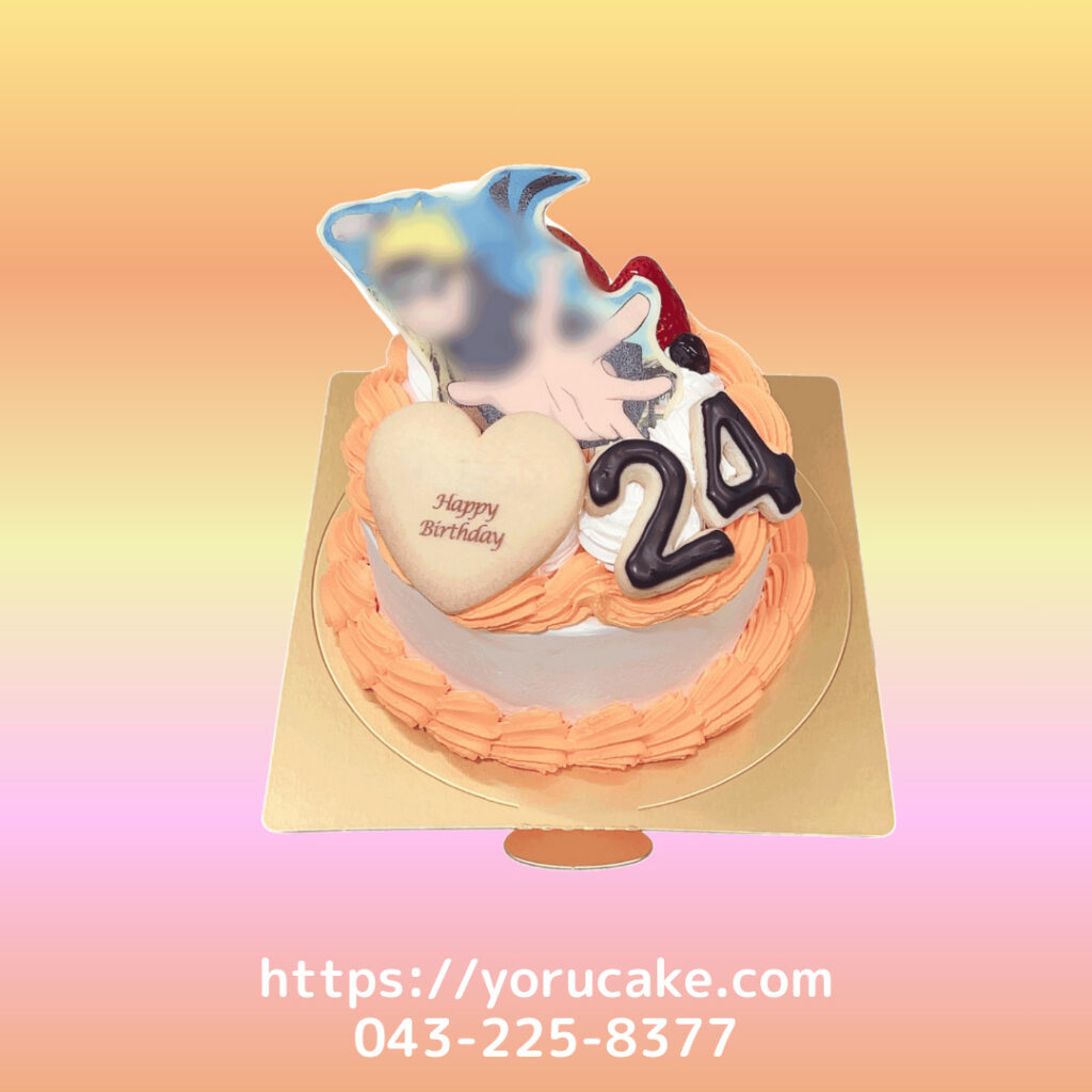 12/7(日)キャラクタープリントケーキカラーホイップデコレーションケーキ。