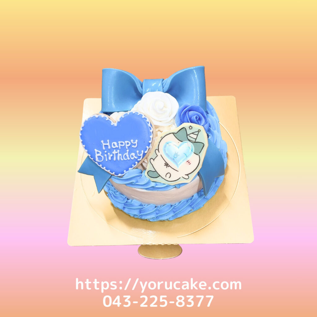 1/13(火)リボン推しカラーキャラクタープリントケーキ。