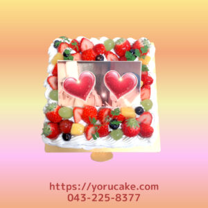 2/25(水)特大写真プレート記念日ケーキ。