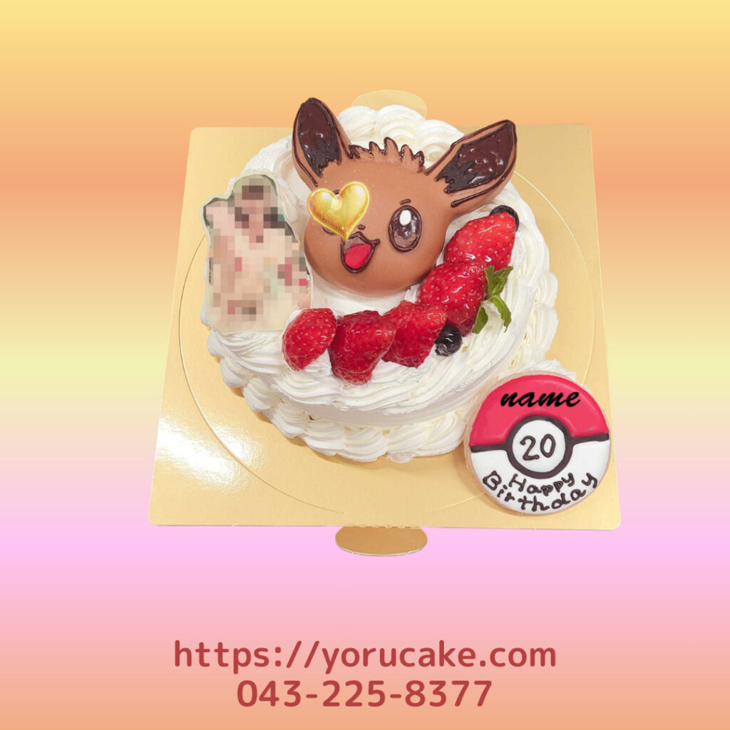 2/27(金)立体キャラクターケーキモンスターボール付き。