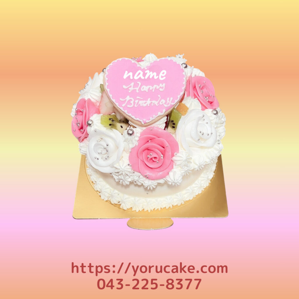 3/14(土)薔薇フラワーブーケケーキ。