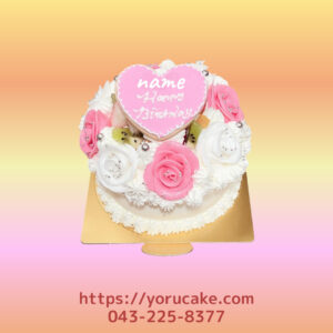 3/14(土)薔薇フラワーブーケケーキ。