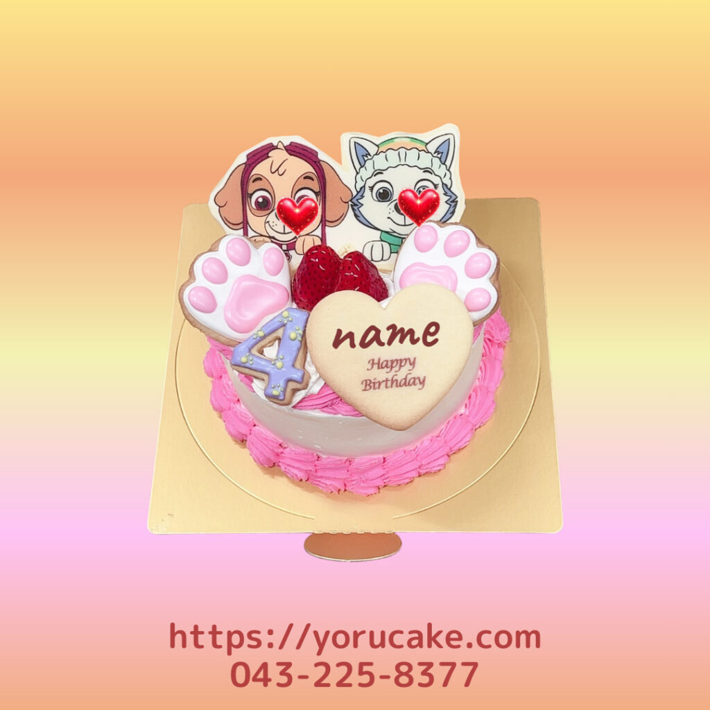 3/16(月)アイシングクッキーとキャラクタープレート写真ケーキ。