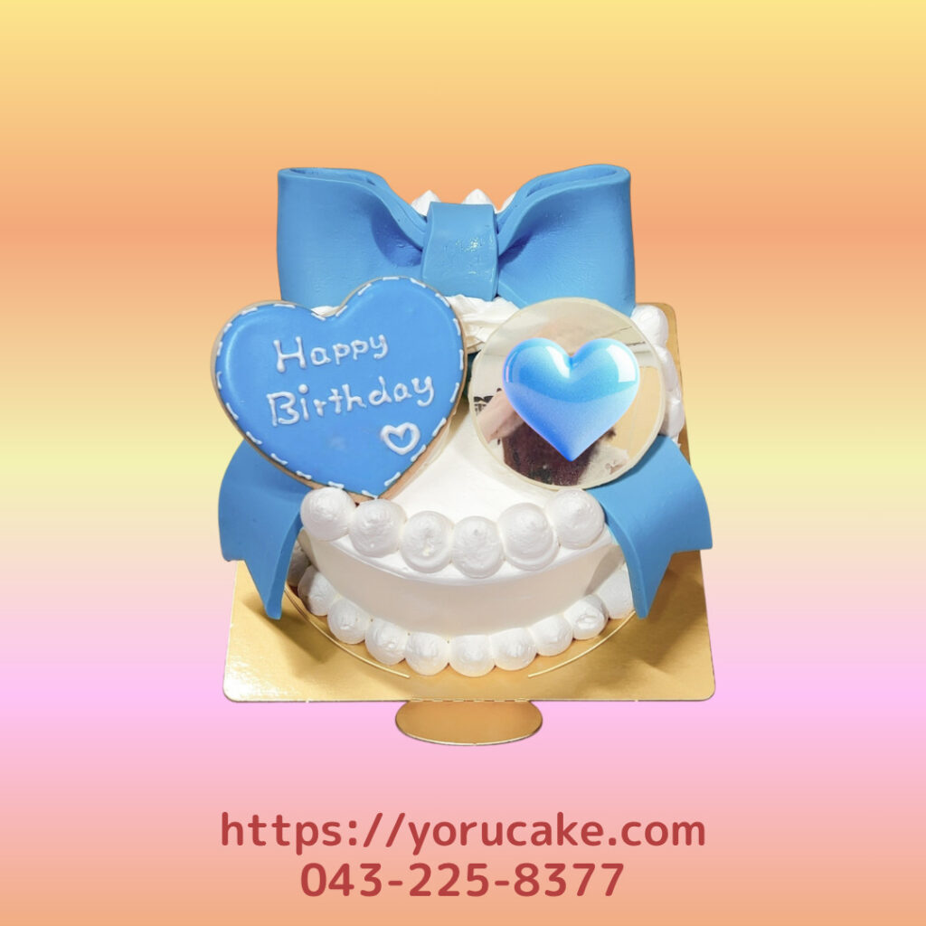 4/4(土)リボンケーキアイシングクッキー＆プリントプレート付き。